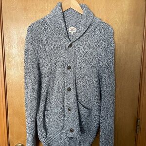 Faherty Men's Textured Gray Cardigan